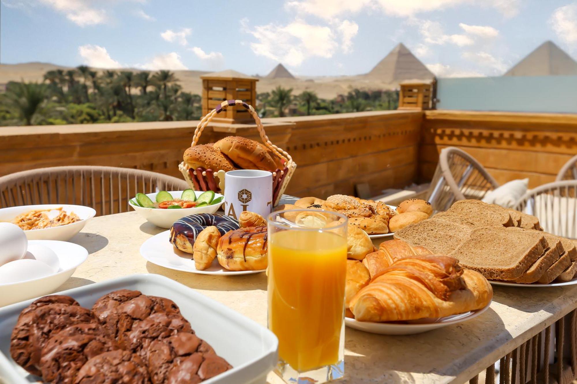 Taj Pyramids View Inn Kafrat al Jabal Exterior foto