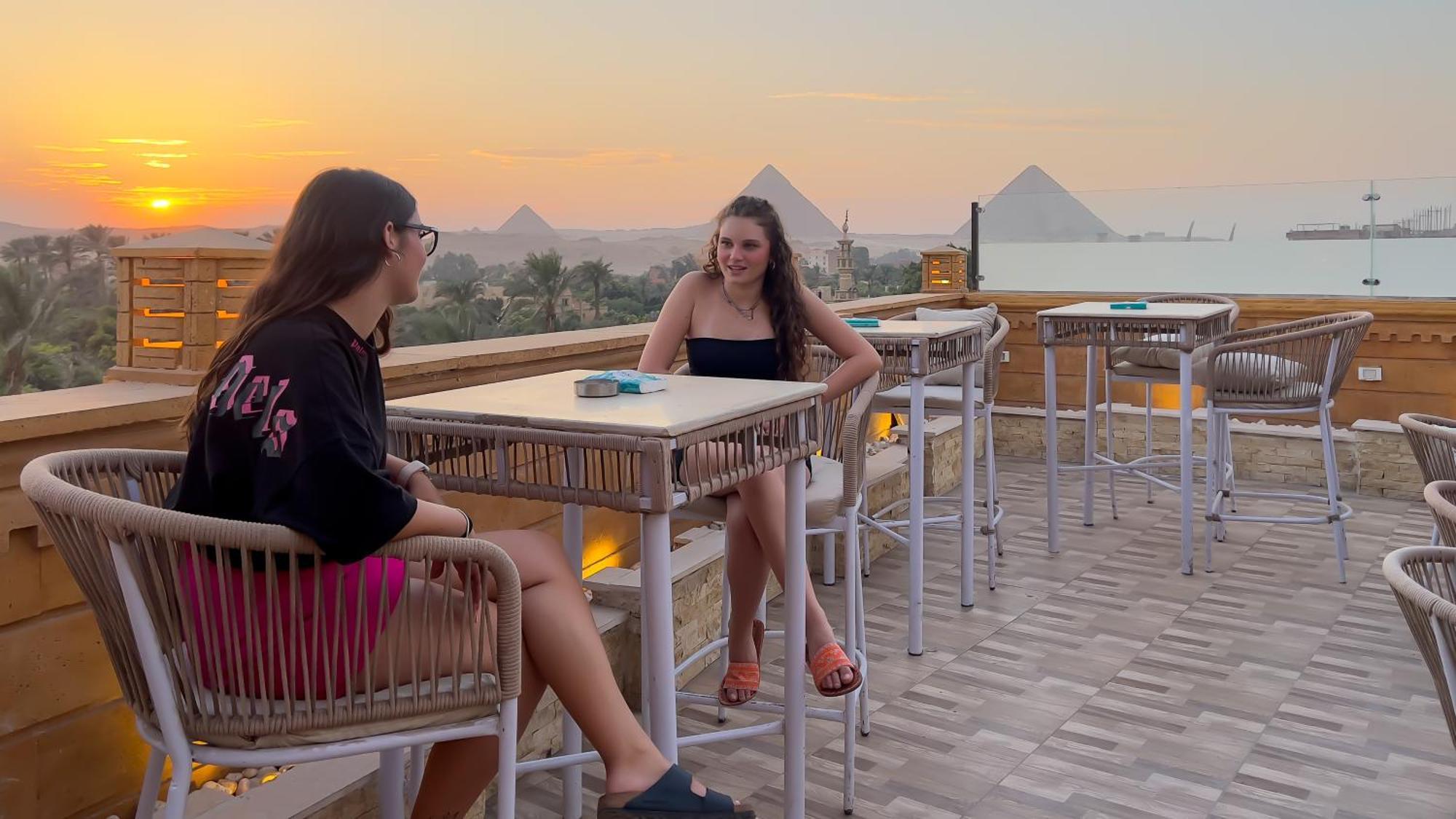 Taj Pyramids View Inn Kafrat al Jabal Exterior foto